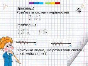 Системи лінійних нерівностей з однією змінною задають не одне число, а множину значень, у яких кожна умова системи виконується одночасно. Розв’язати таку систему означає знайти переріз числових проміжків або довести, що спільних чисел немає.